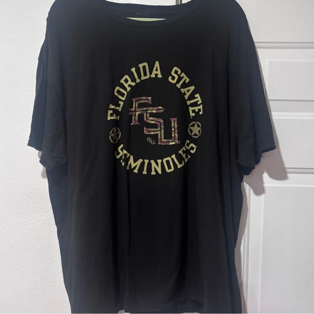 FSU Florida State University Seminoles Men’s Graphic Camouflage Logo T Shirt